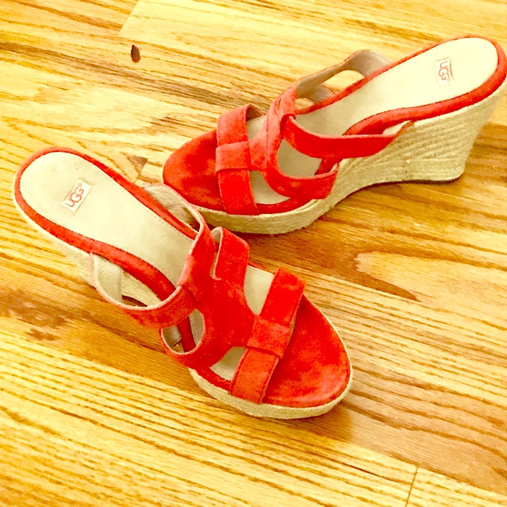 Ugg Orange Wedges.